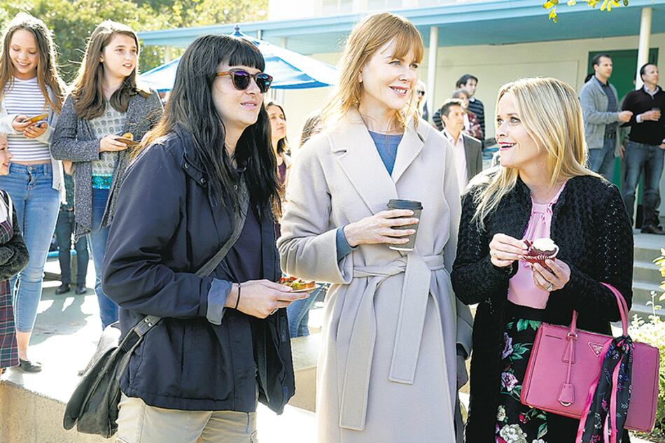 Shailene Woodley junto a Reese Whiterspoon y Nicole Kidman.