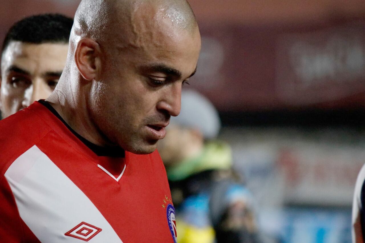 El Tanque Silva, con la casaca de Argentinos, su último club.