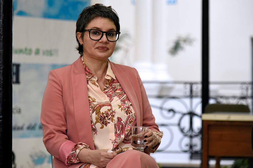 Marziotta: "Está buena la perspectiva federal que nos da la presentación del libro". 