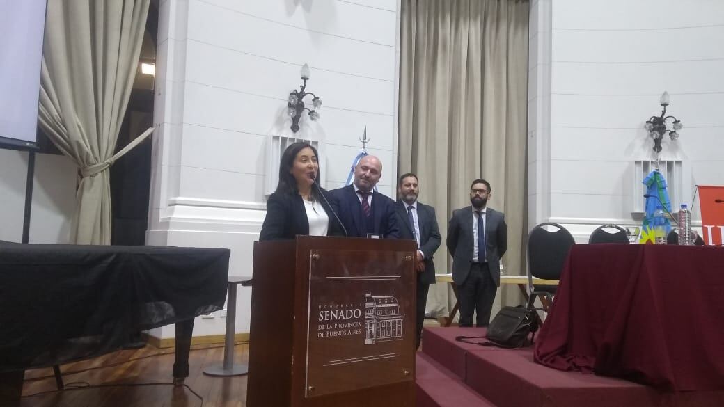 Gabriela Gaspar en el homenaje