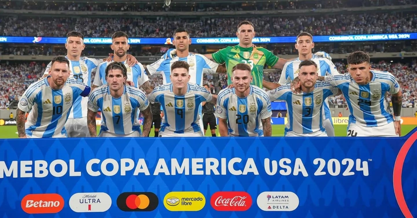 La selección argentina marcha primera en el grupo A de la Copa América 2024.