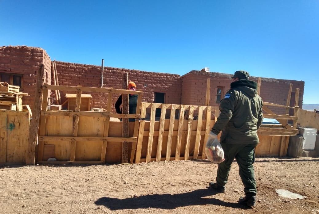 Reparto de alimentos en el departamento Los Andes en el marco de la pandemia 