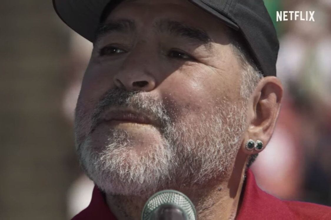 En el tráiler, Maradona parafrasea su discurso de despedida del fútbol.