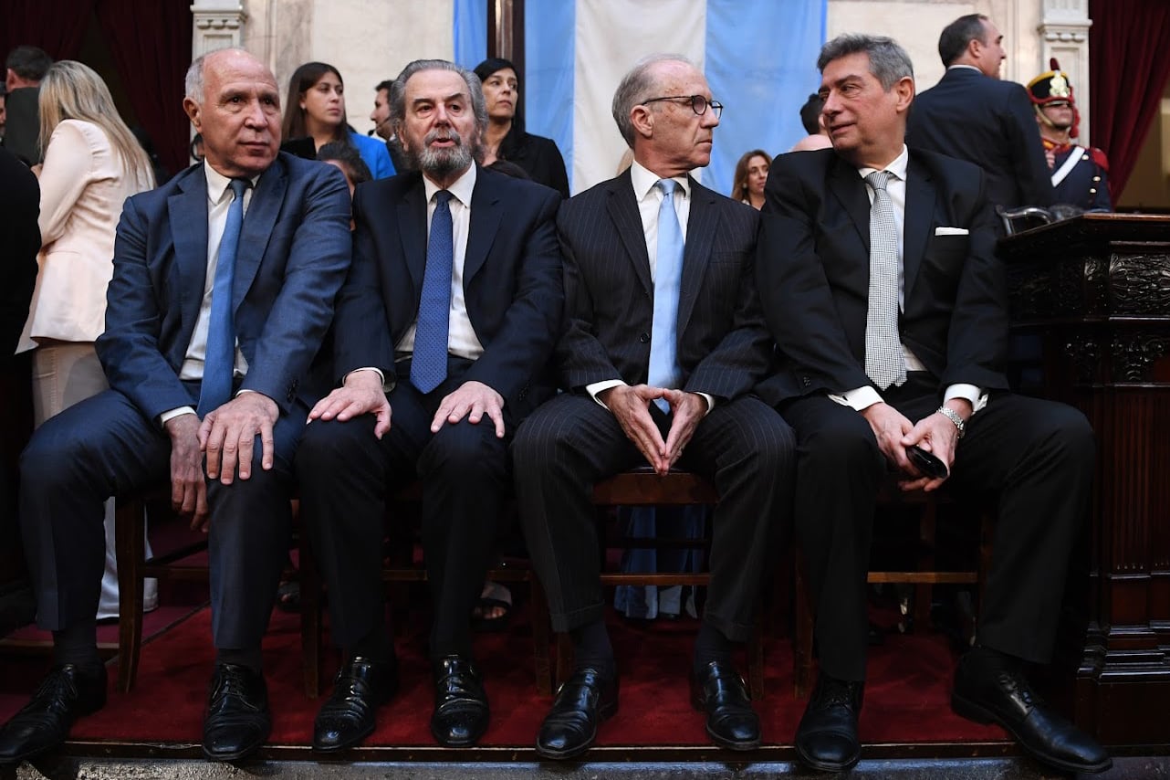 Lorenzetti, Maqueda, Rosenkratz y Rosatti, los cuatro supremos.