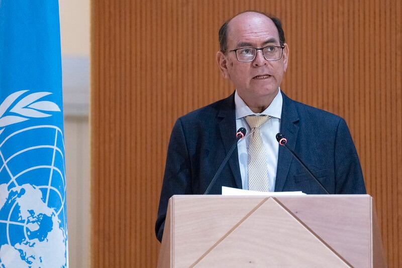Canciller de Perú, César Landa. Fuente: Presidencia de Perú