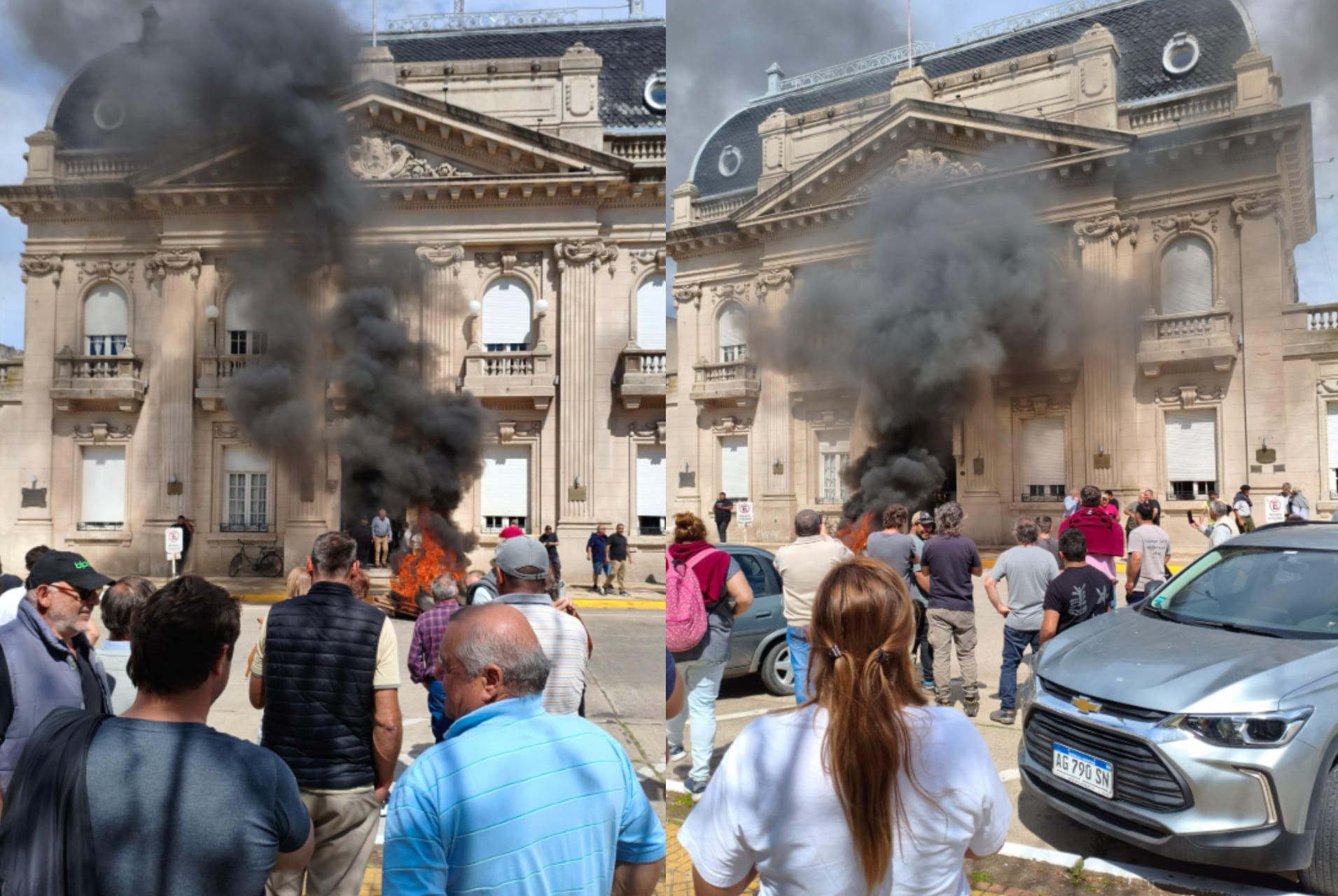 Productores rurales tomaron la municipalidad de 9 de Julio