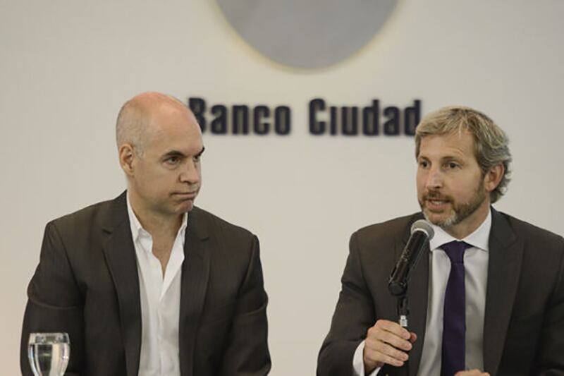 Horacio Rodríguez Larreta y Rogelio Frigerio.