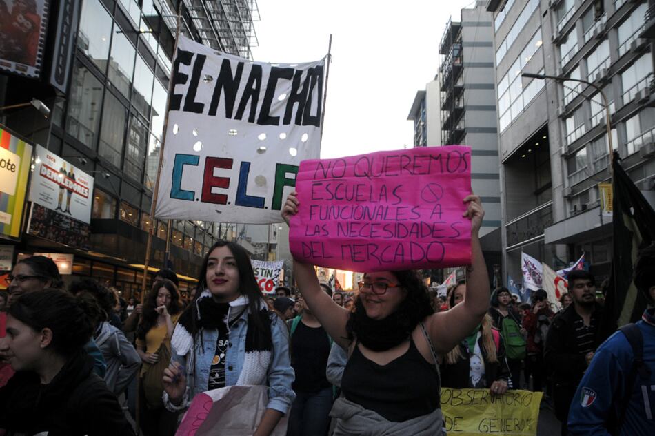 La marcha reunió a miles de estudiantes.