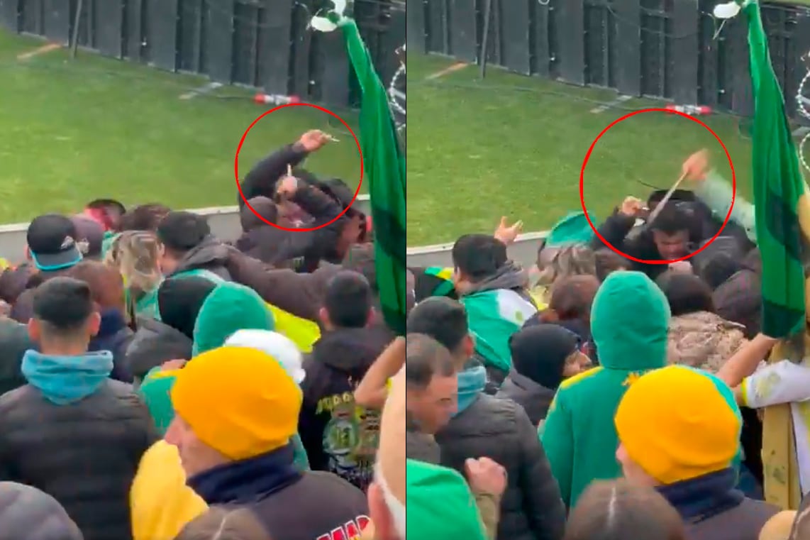 Una imagen escalofriante en la tribuna de Aldosivi