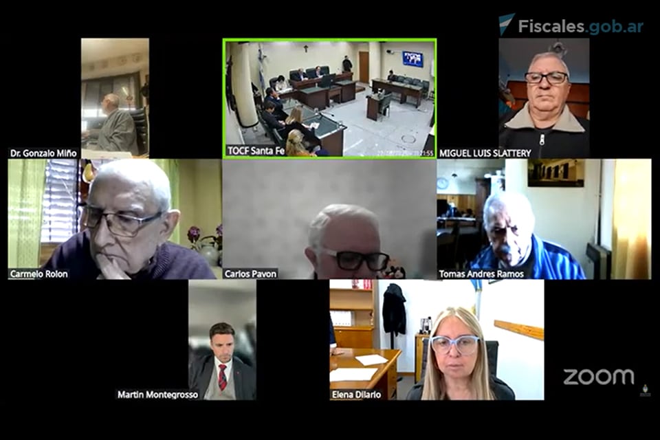 La audiencia del Tribunal Federal de Santa Fe.