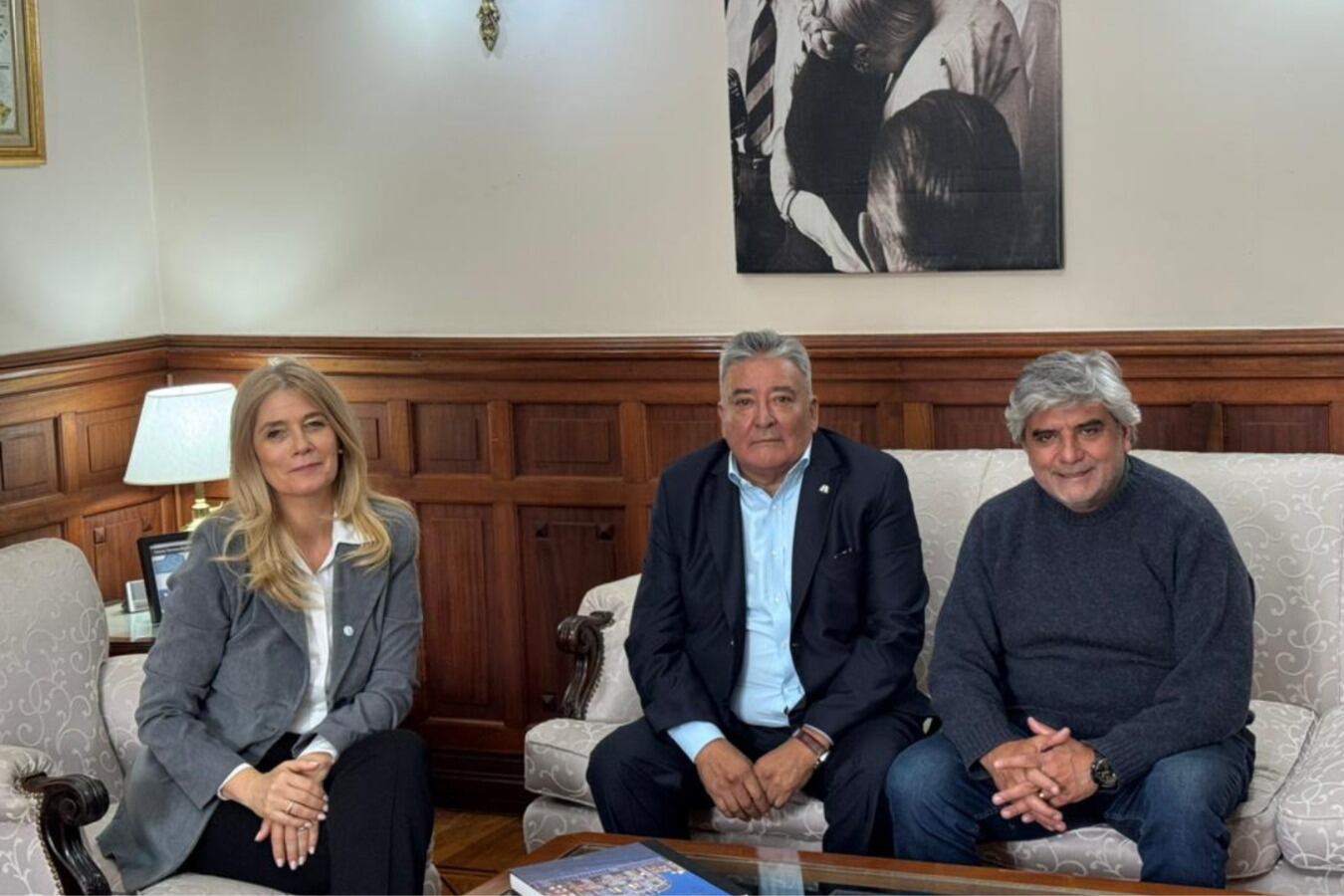 Verónica Magario, Julio Ledesma y Walter Correa.