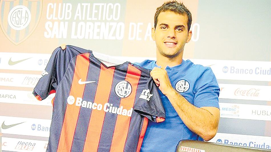 Valentín Viola, el único refuerzo de San Lorenzo.