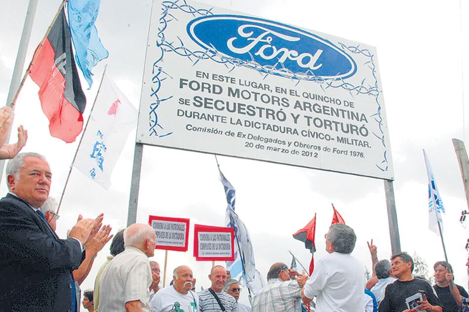 El quincho de Ford Motors Argentina fue señalizado como lugar de secuestro y tortura en marzo de 2012.
