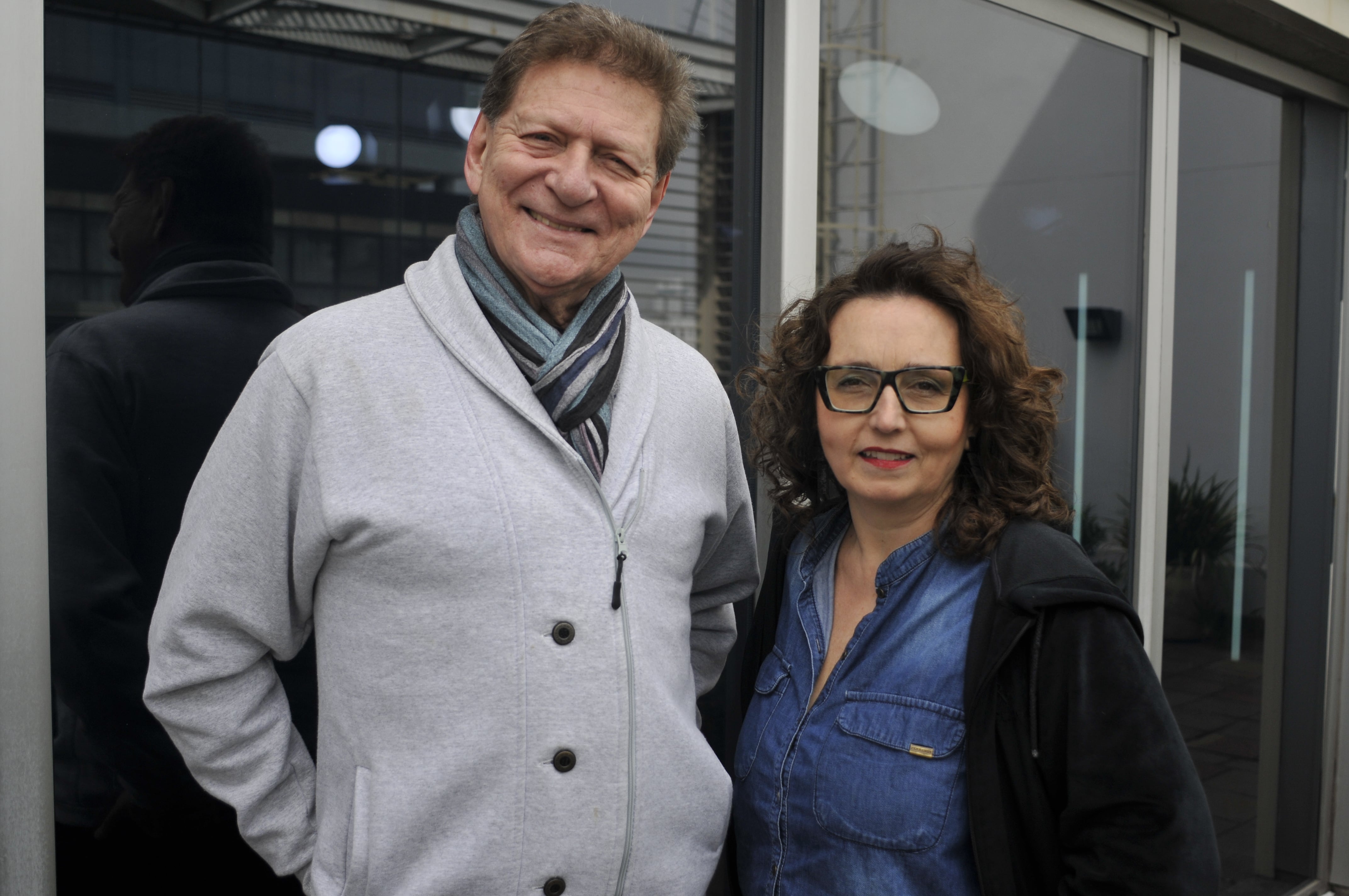 Osmar Núñez y Fedra García. La obra va los viernes en el Centro Cultural de la Cooperación.