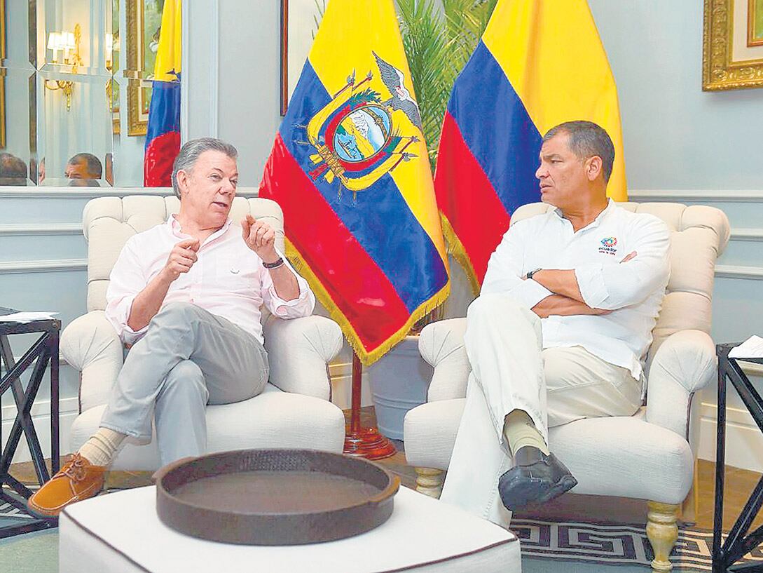 Santos agradeció a su par Correa el respaldo de Ecuador al proceso de paz.