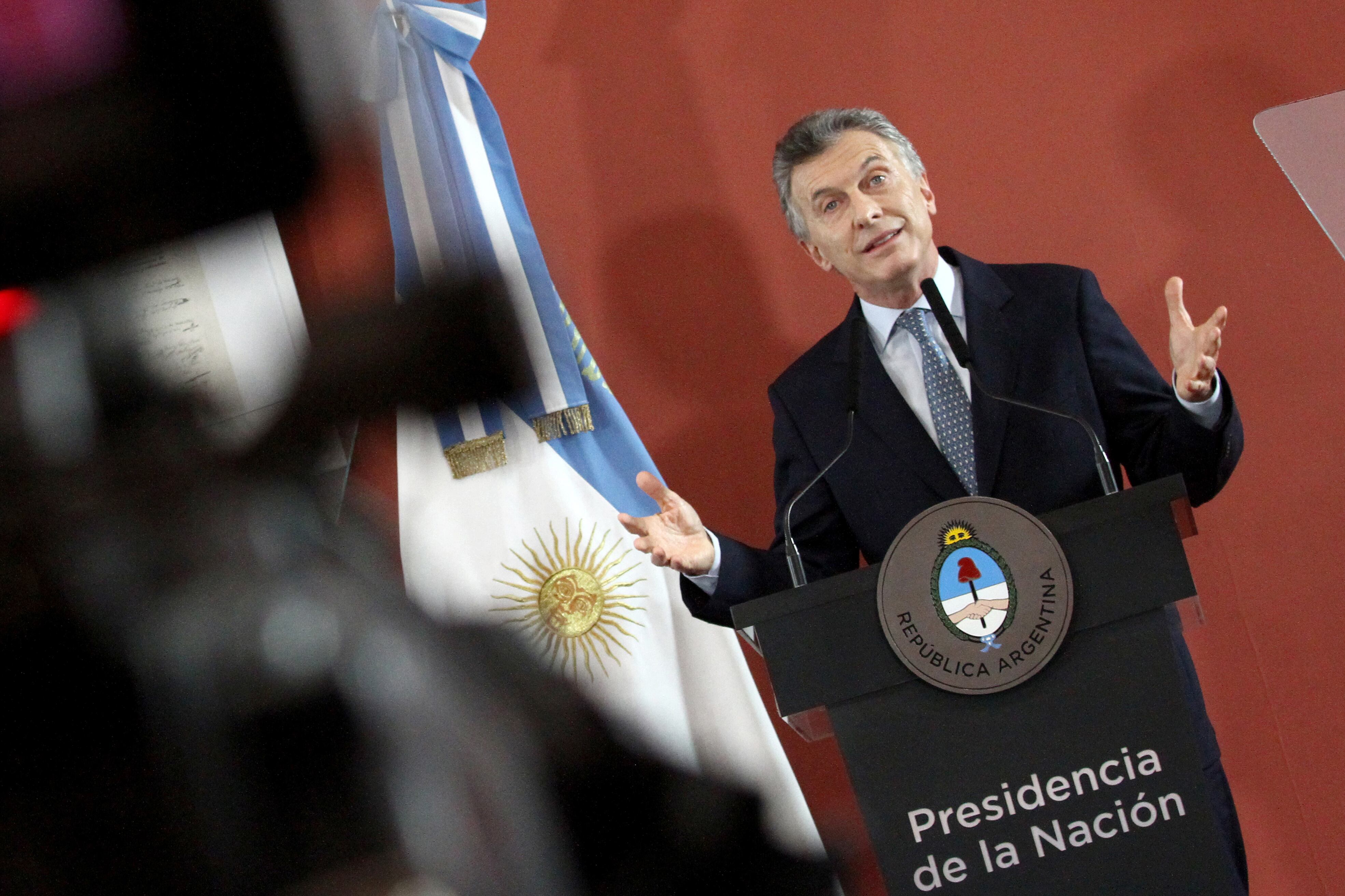El presidente Mauricio Macri