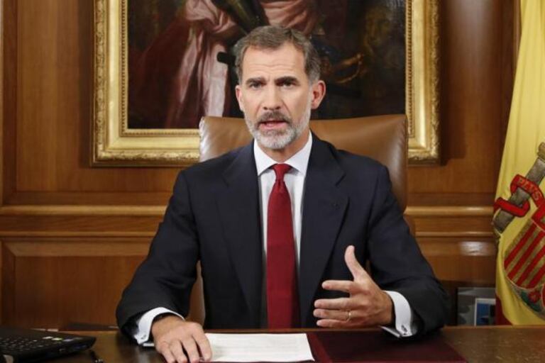 El discurso del rey: críticas al gobierno catalán y un llamado a la unidad.