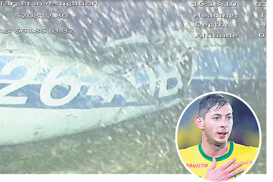 Imagen del avión caído en las profundidades del Canal de la Mancha.