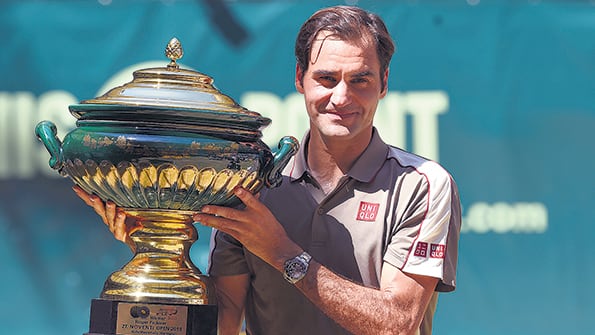 Es la primera vez que Federer gana un mismo torneo en diez ocasiones.
