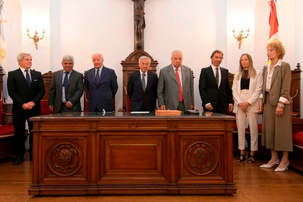 La nueva foto de la Corte provincial, hasta que se jubile Gastaldi.