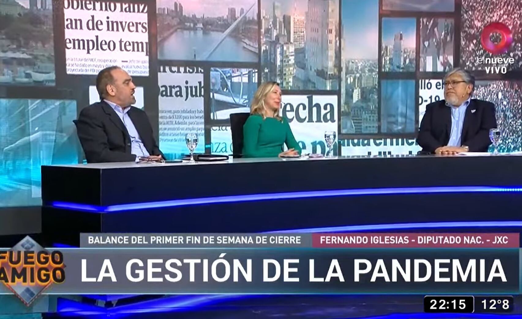 Fuerte debate entre Myriam Bregman, Fernando Iglesias y Fernando "Chino" Navarro sobre la gestión de la pandemia.