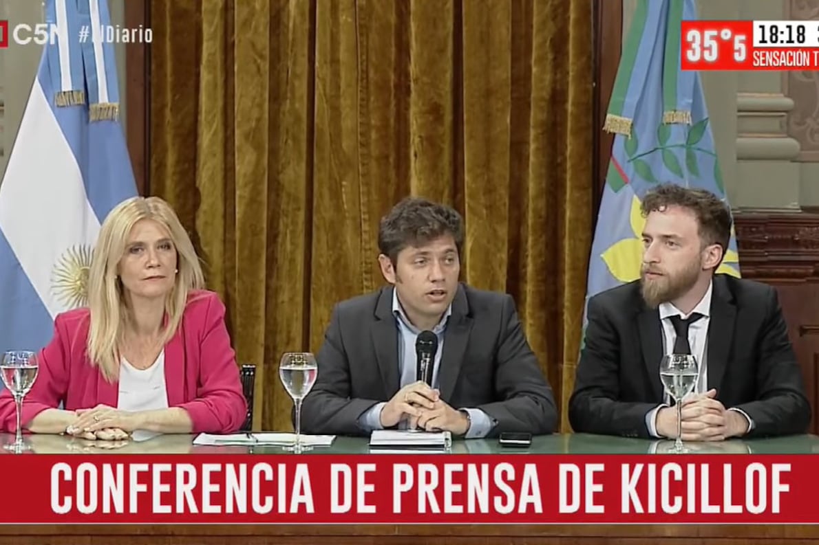 Kicillof cuestionó a la oposición luego de que fracasó la sesión en el Senado.
