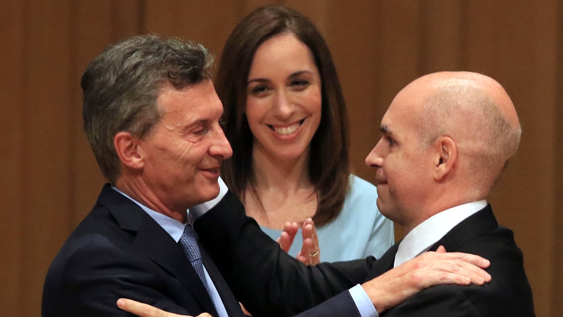 Los tres pilares del PRO, Macri, Vidal y Larreta, alineados en la definición del cronograma electoral de Cambiemos.