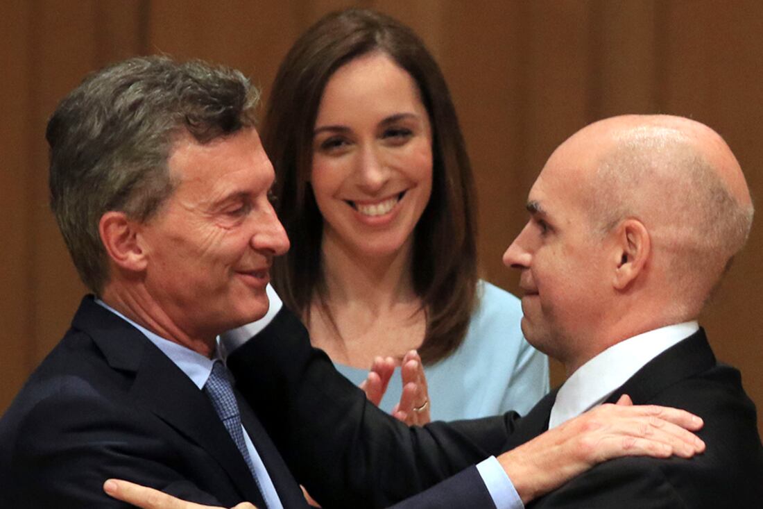 Los tres pilares del PRO, Macri, Vidal y Larreta, alineados en la definición del cronograma electoral de Cambiemos.