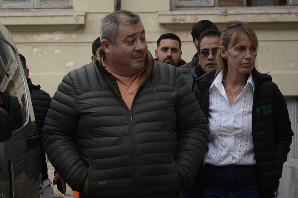 Marcelo Andrada, líder del sindicato ayer en Gobernación.