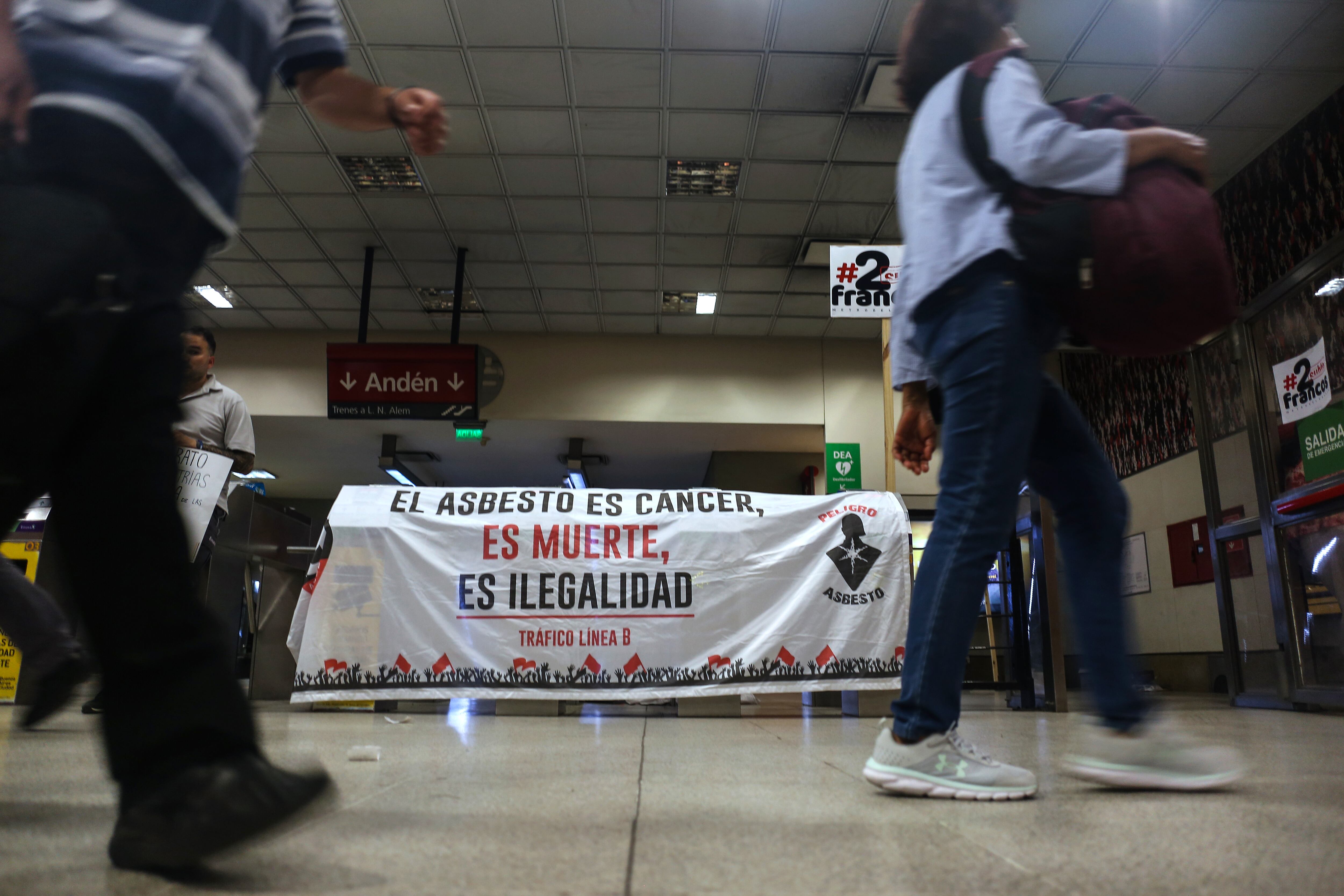 Trabajadores del subte reclaman por su seguridad.