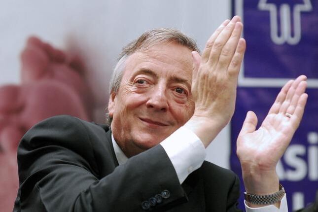 Néstor Kirchner y Cristina Fernández de Kirchner, cara a cara.