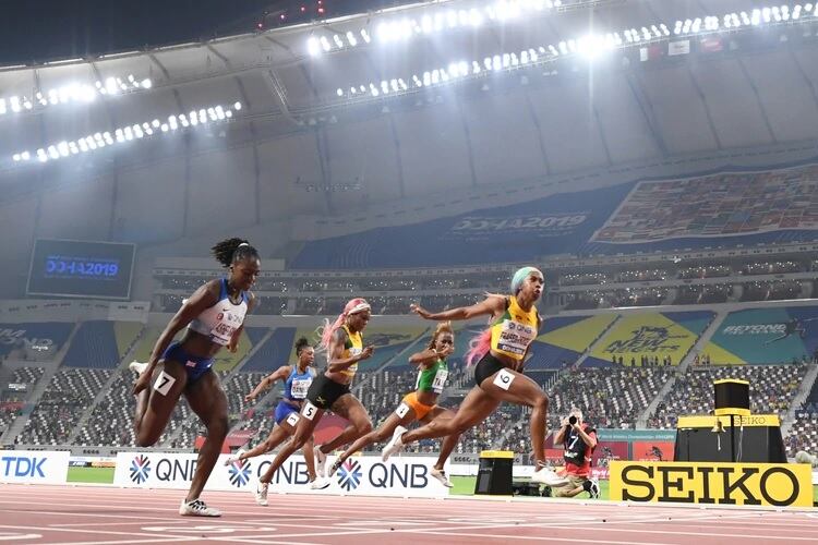 La jamaiquina Shelly-Ann Fraser-Pryce, oro en los 100 metros de Doha 2019 llegaría a Oregon con 34 años.