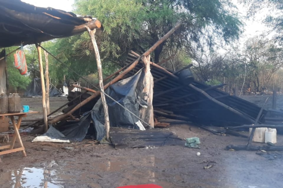 Así quedaron sus viviendas hace más de un año. 