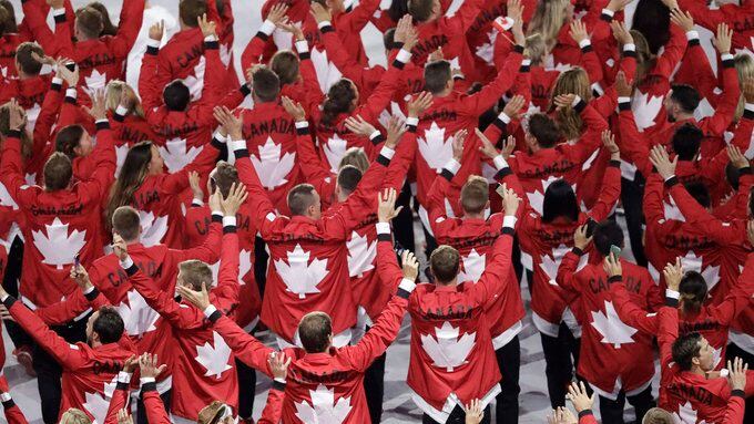 La delegación canadiense durante los últimos Juegos Olímpicos.