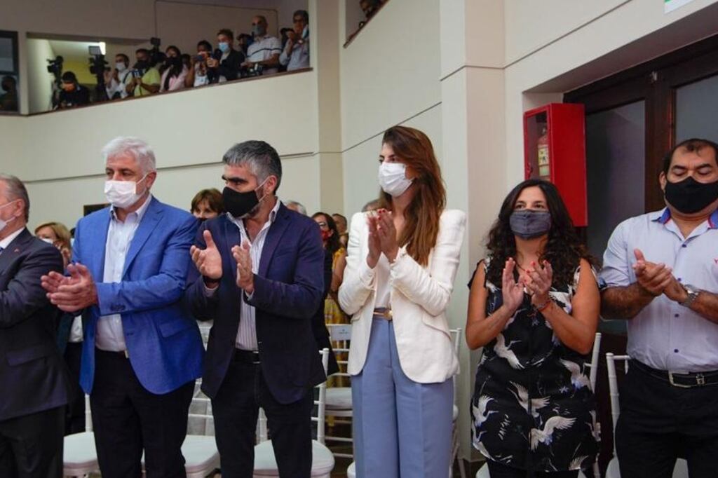 Romero y Gallo durante la última asunción de los nuevos concejales