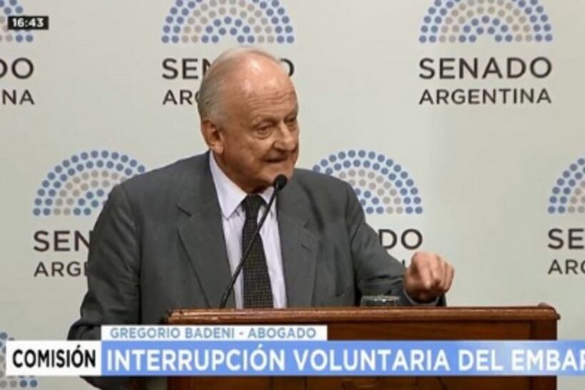 Badeni fue un férreo militante contra la legalización del aborto.