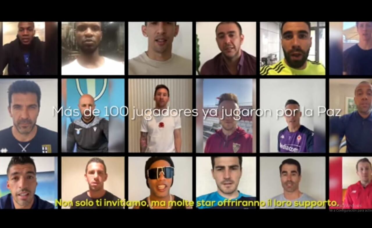 Messi y otras estrellas mundiales invitan al partido por la Paz, del que Maradona fue promotor