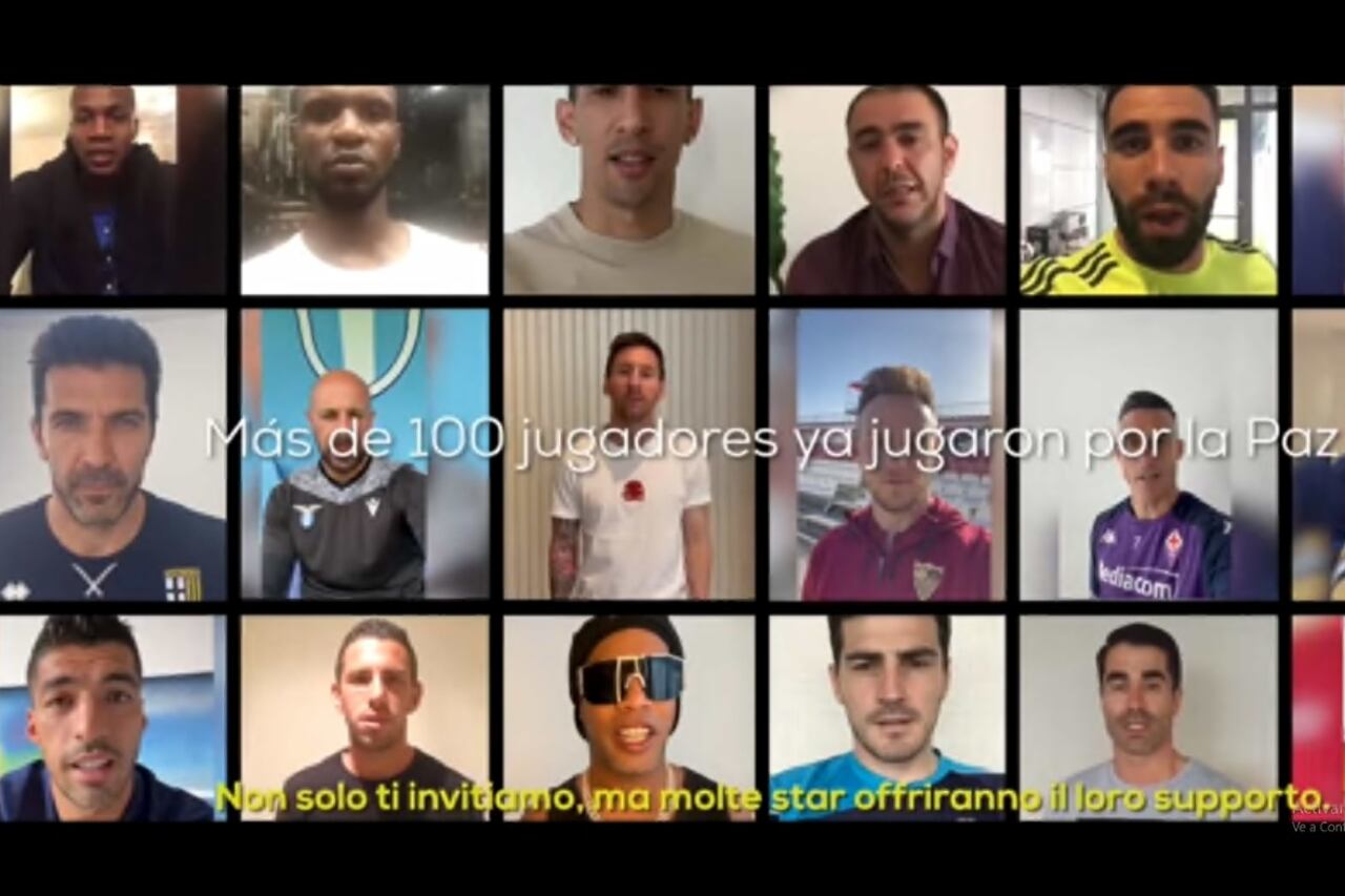 Messi y otras estrellas mundiales invitan al partido por la Paz, del que Maradona fue promotor