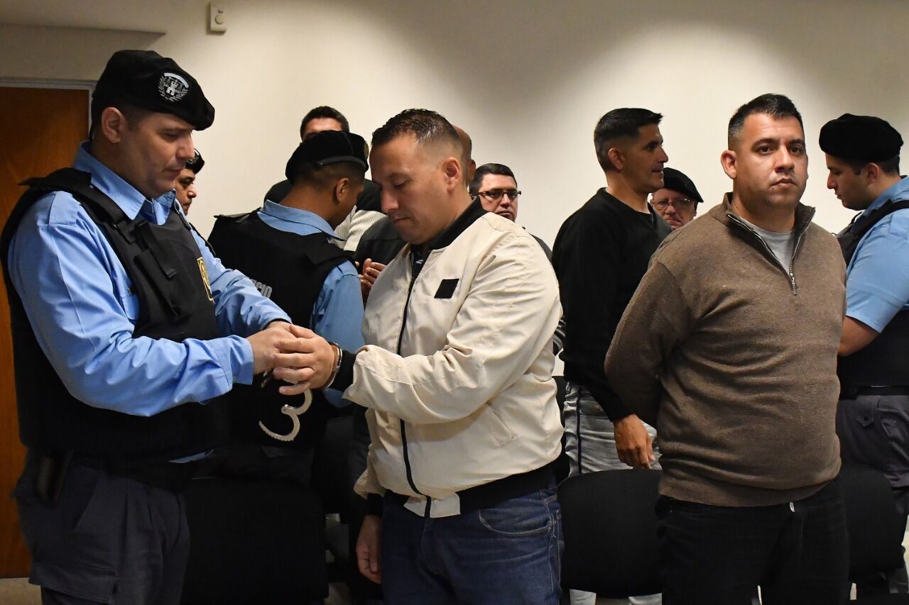 Los policías Lucas Gómez y Javier Alarcón, acusados del crimen de Blas Correas.