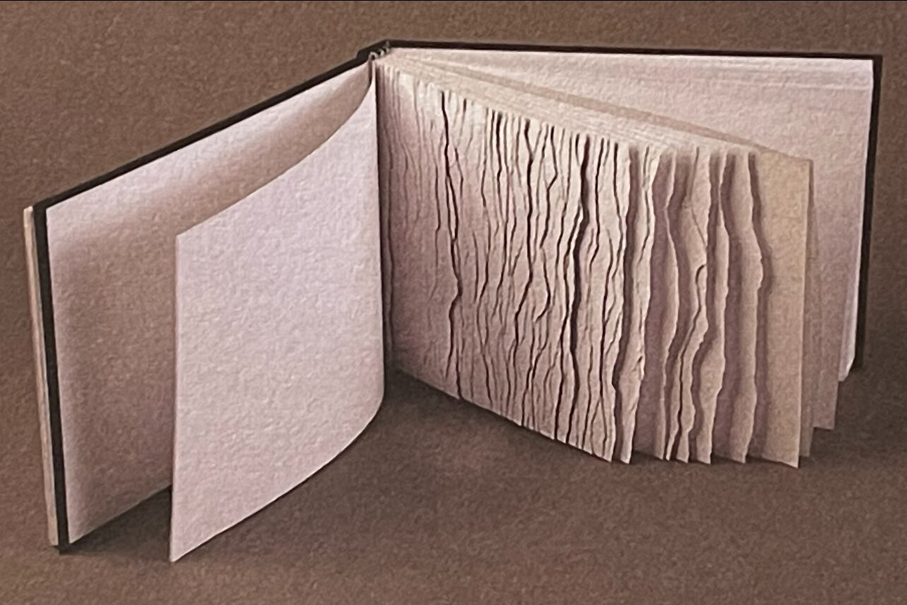 Mónica Goldstein, Senderos, 2019. Encuadernación de cuadernillos.