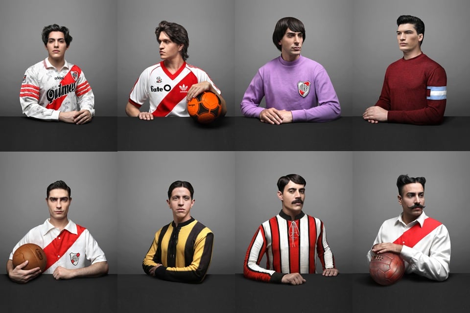 Las camisetas de River, según pasaron los años.