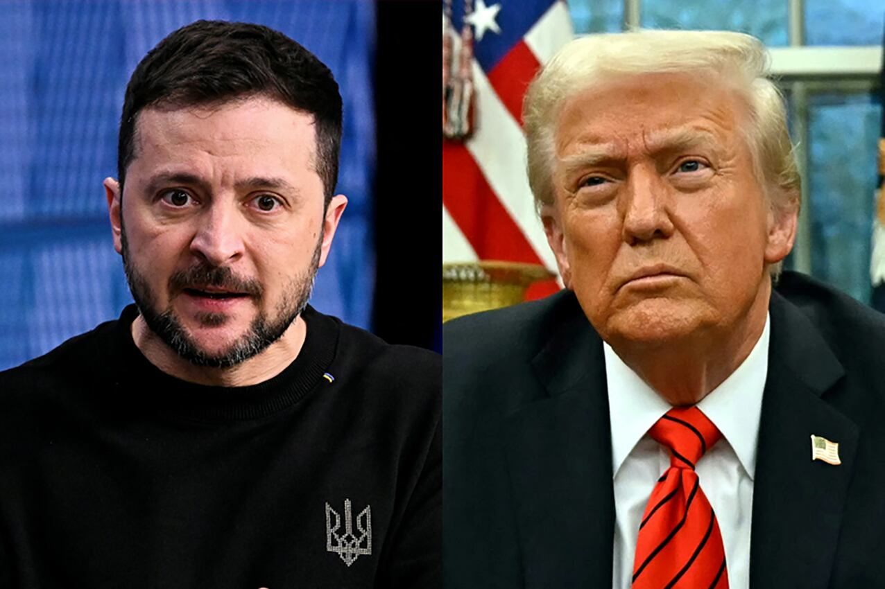 Volodimir Zelenski y Donald Trump.