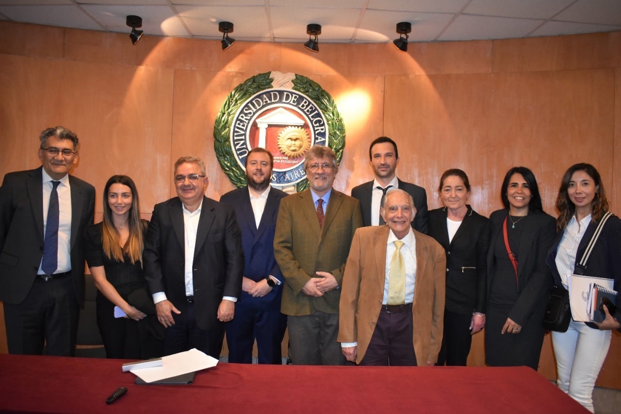 Rául Jalil en la Universidad de Belgrano.
