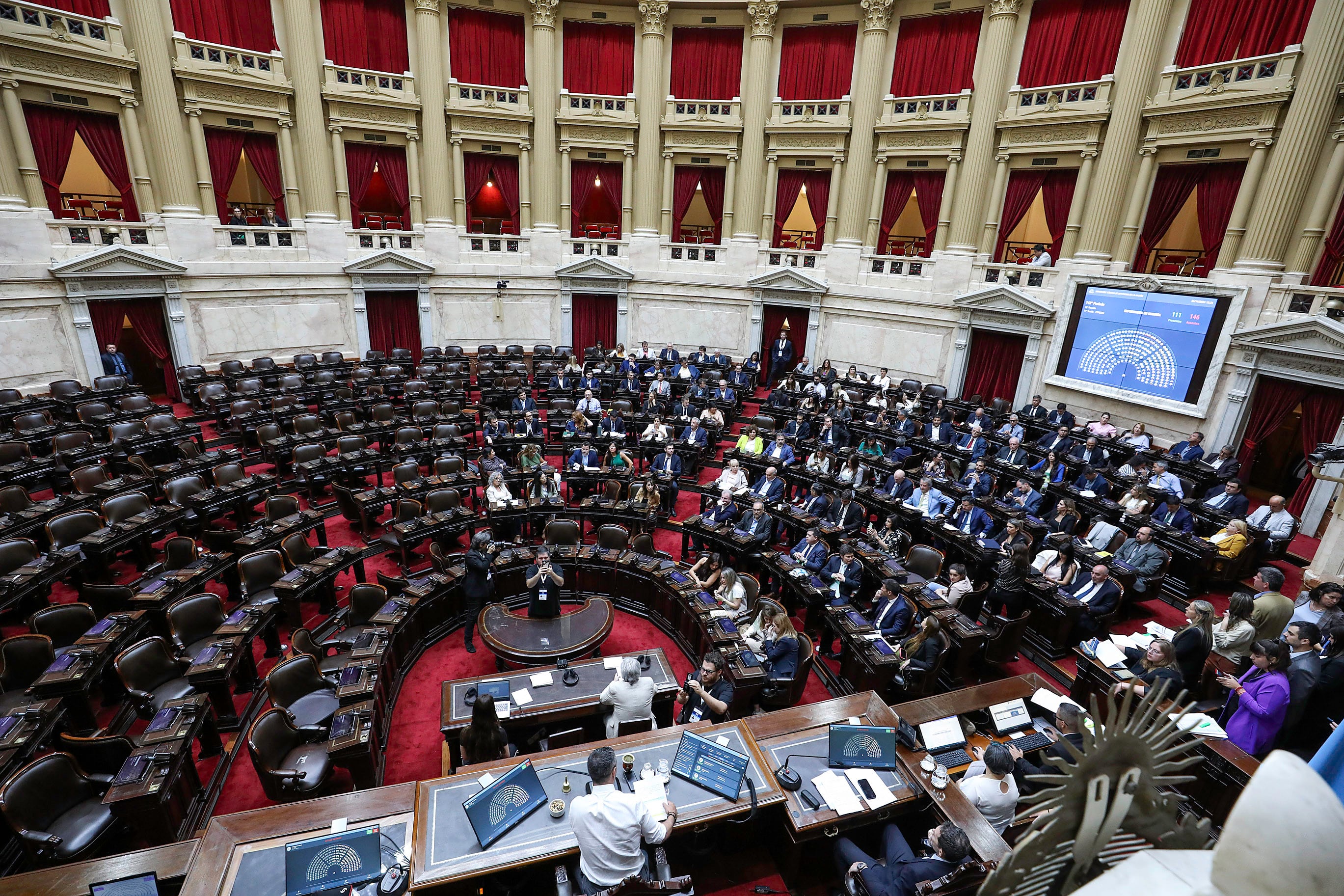 Semivacío, así estará el recinto ante las palabras de Milei