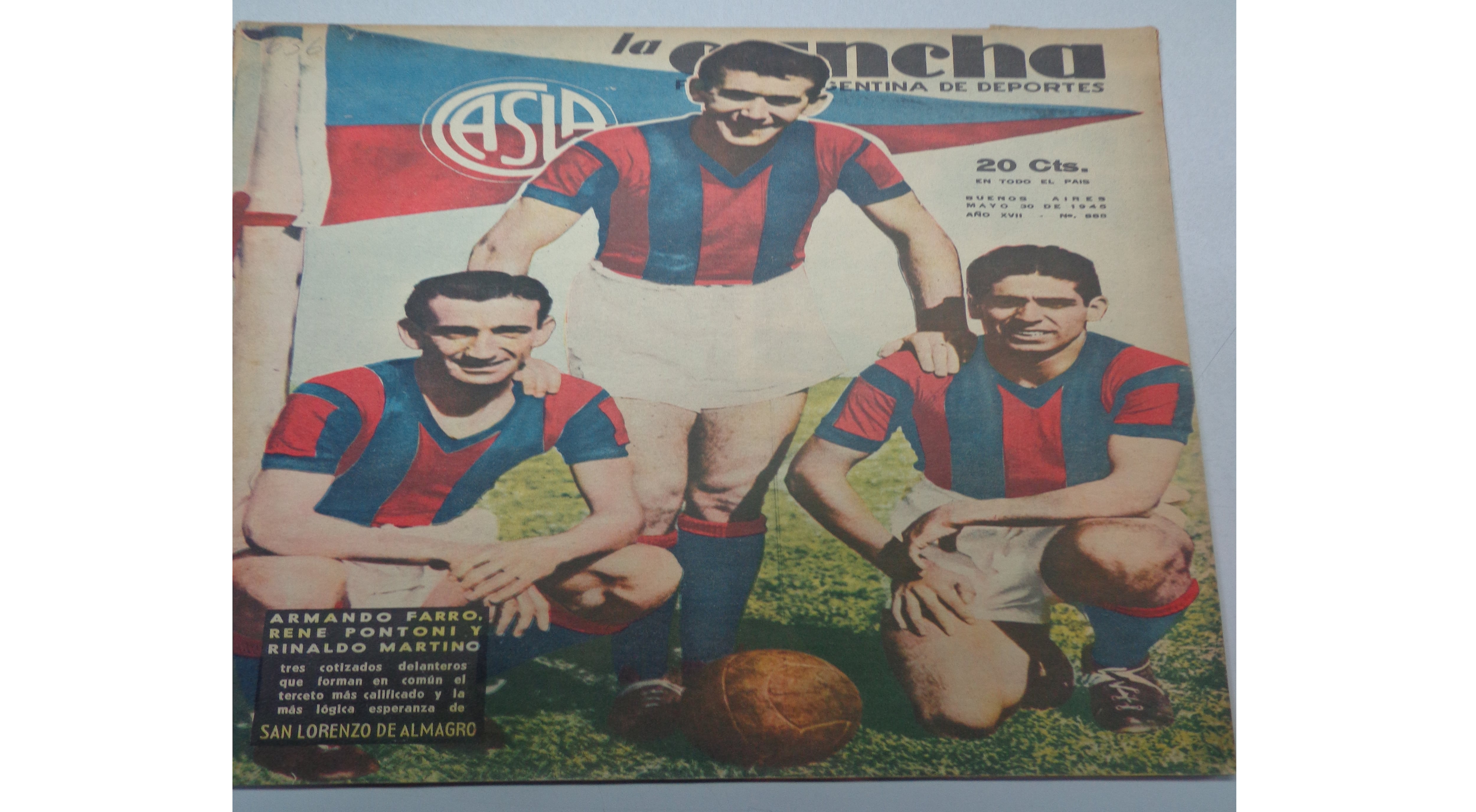 Farro, Pontoni y Martino, el Trío de Oro de San Lorenzo en aquella gira inolvidable.