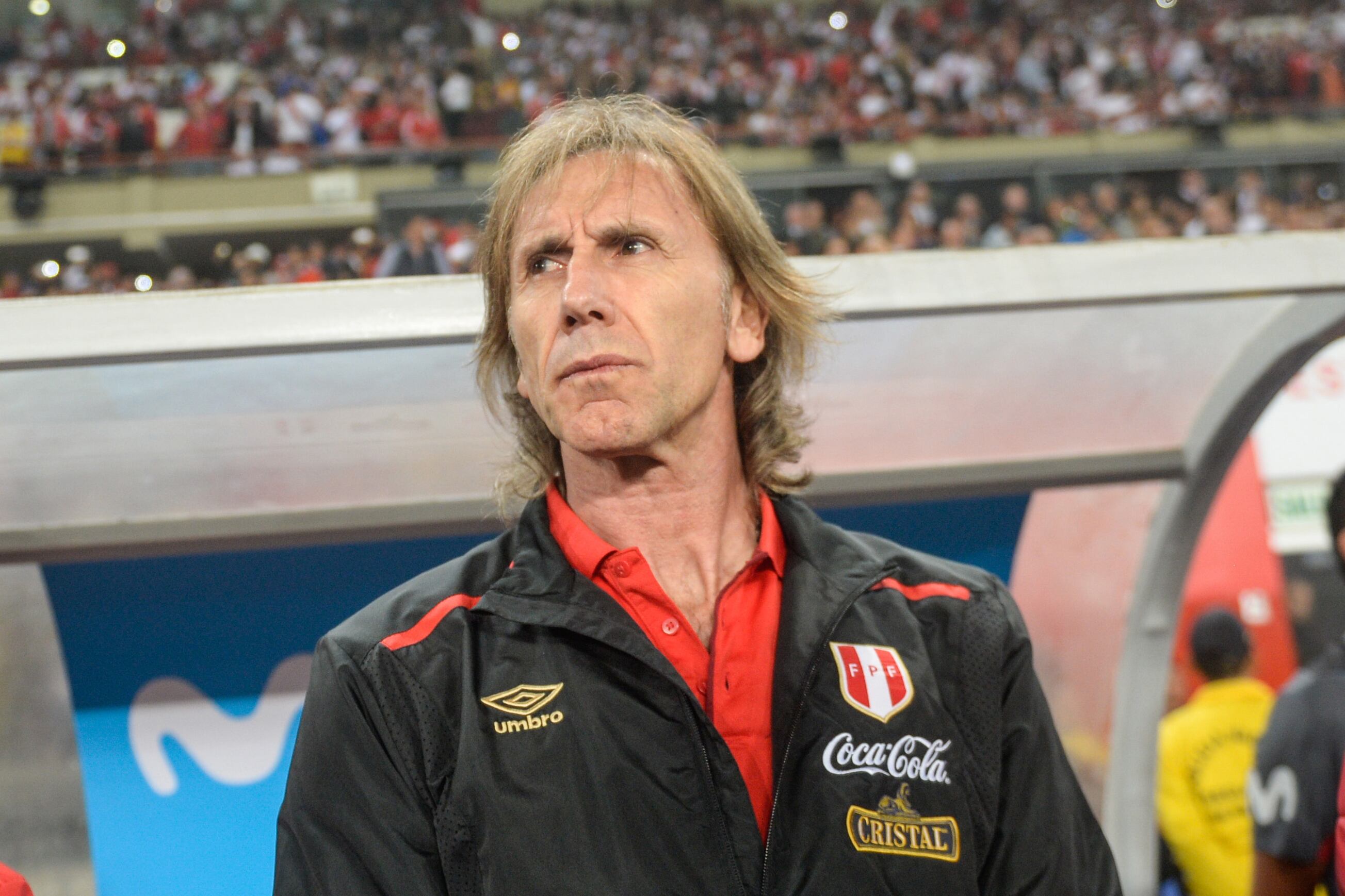Ricardo Gareca dirige al seleccionado peruano.