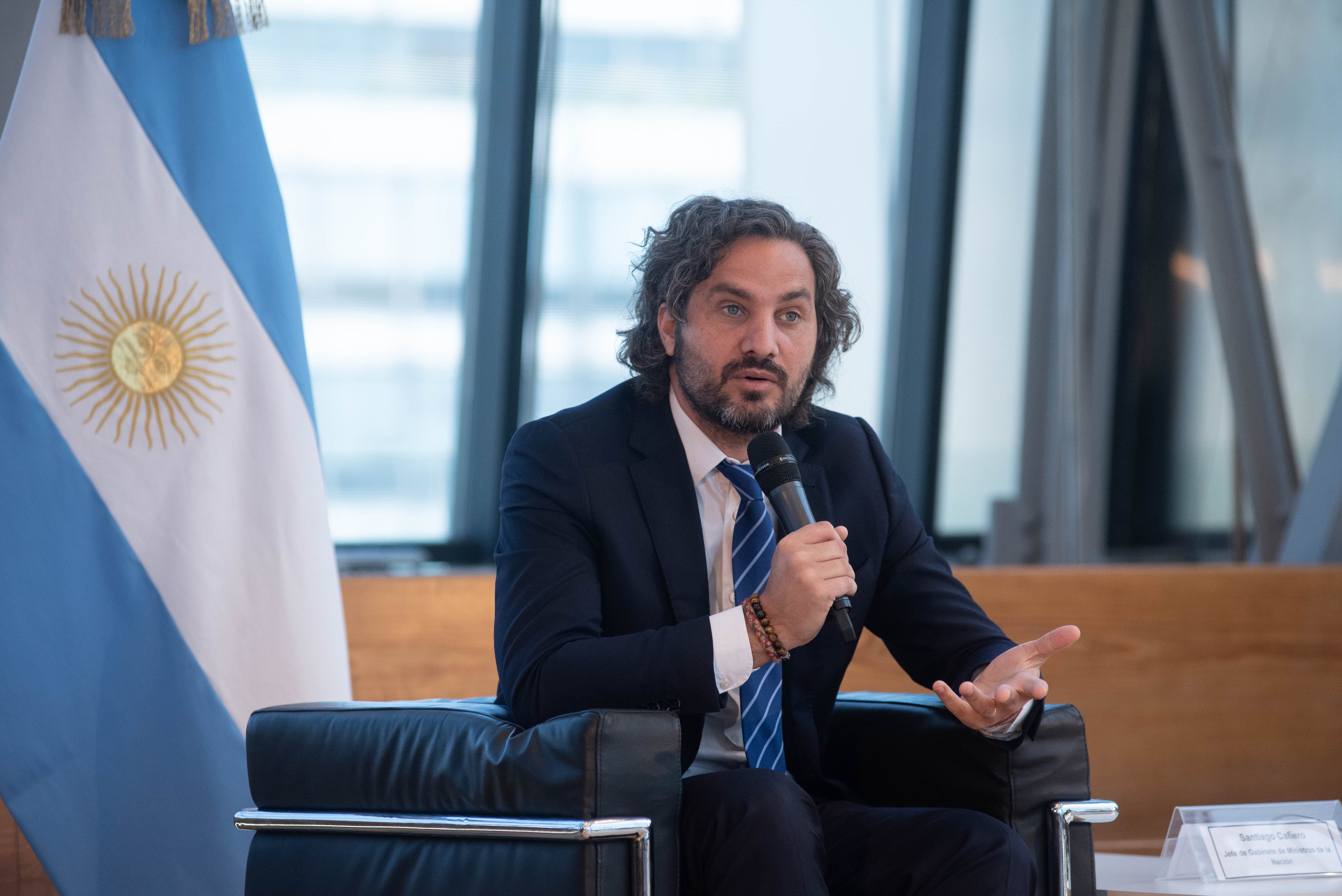 Santiago Cafiero encabezó el acto por la ampliación del Plan Federal de Cultura.