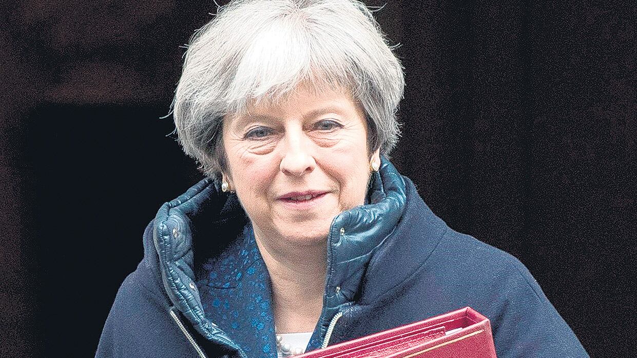 Theresa May habló en el Día Internacional de la Mujer.