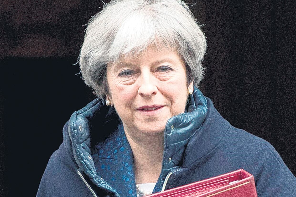 Theresa May habló en el Día Internacional de la Mujer.