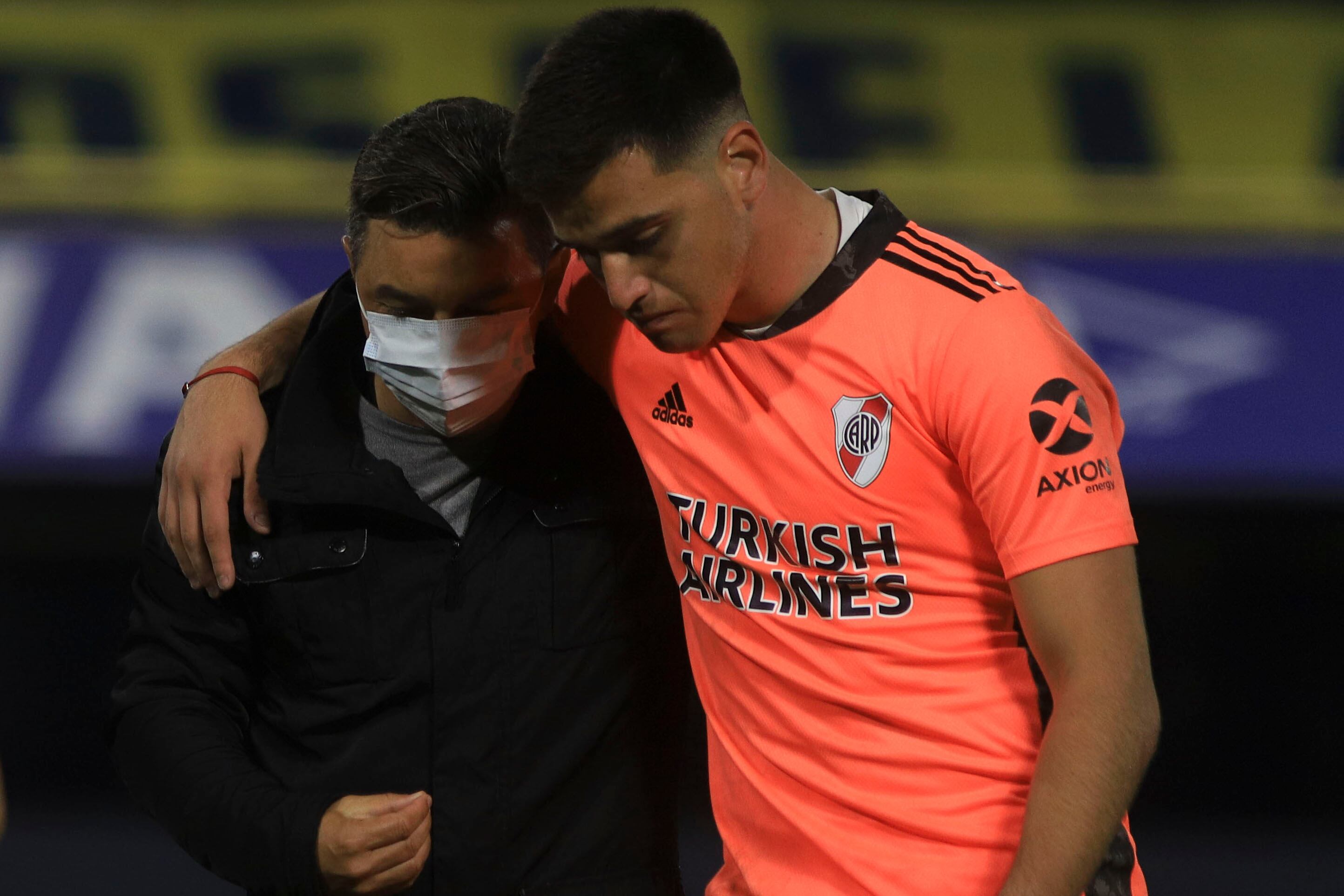 Gallardo y el arquero Díaz, la gran figura del partido